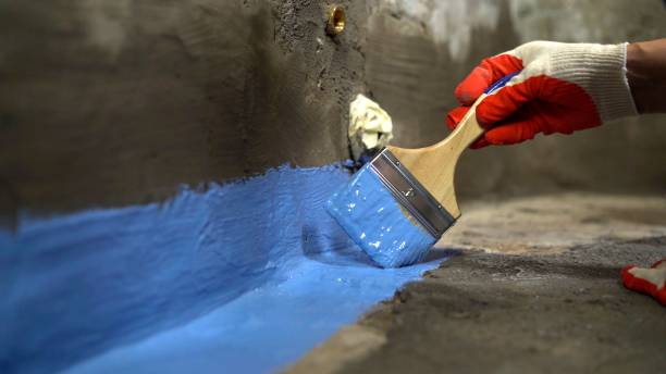 Commercial Exterior Waterproofing project at a Lebanon, TN business property by SJ Waterproofing Pros